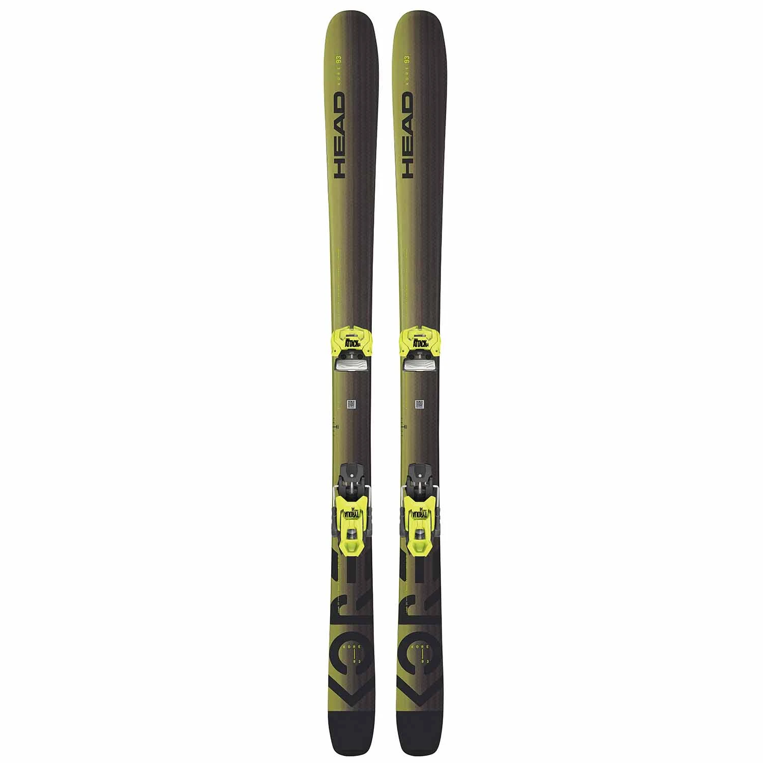 Head Kore 93 Skis + Attack 14 GW Binding 3 Head Kore 93 Skis + Attack 14 GW Binding