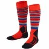 Falke SK2 Stripes Kids Ski Socks Samba Orange -Cheap Ski Wear Store sk2 trend samba orange